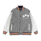 Amiri Jacket AMI Sticker Star Pattern Baseball Jacket Jacket