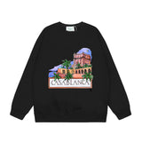 Casablanca Long sleeve T-shirt Crew neck loose terry sweater