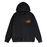 Purple Brand Distressed Hoodie Fashion Old Loose Hooded Sweater