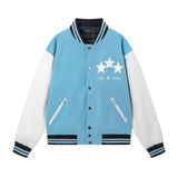 Amiri Jacket AMI Pattern Lapel Baseball Jacket for Men and Women