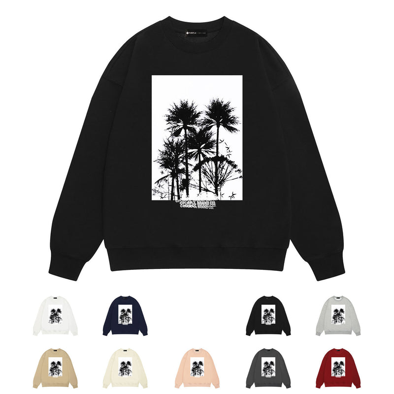 Purple Brand Sweatshirt Loose Crew Neck Sweater
