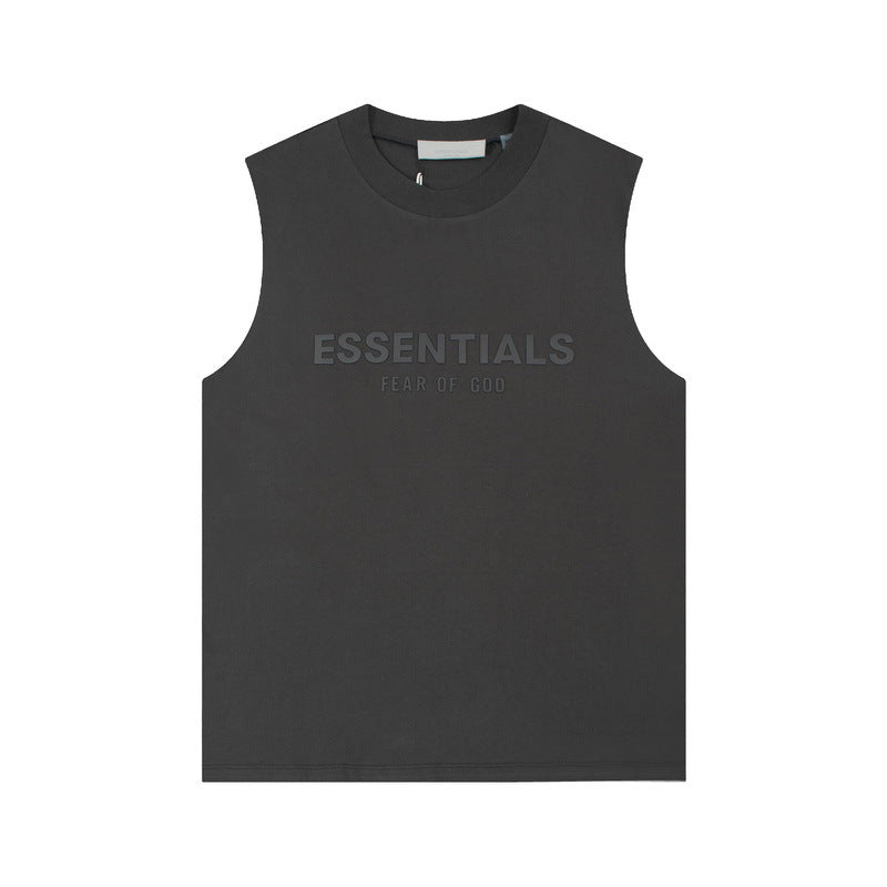 Fog Essentials tank spring summer FOG letter crew neck vest