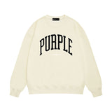Purple Brand Sweatshirt Loose Crew Neck Sweater