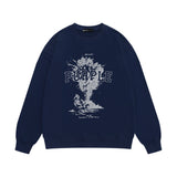 Purple Brand Sweatshirt Loose Crew Neck Sweater