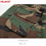 MIJKO Mens Shorts Camouflage Multi-bag Casual Unisex Shorts