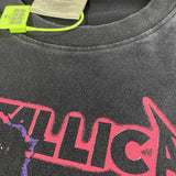 Men Vintage T-Shirts Lizard Man Printing METALLICA Washing Water Old Short Sleeves