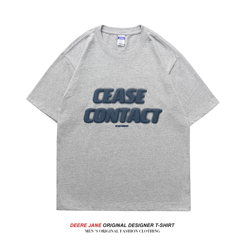Men T-Shirts Short-Sleeved T-shirt Men's Trendy Couple Summer Half Sleeve Loose All-Matching