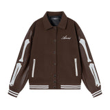 Amiri Jacket AMI lapel baseball jacket for men and women