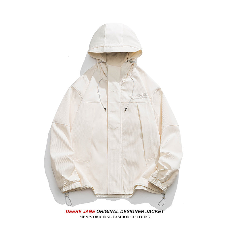 Men Jacket Hoodie Men's Spring Loose Jacket Coat