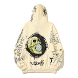 Hellstar Hoodie Painted Graffiti Skull