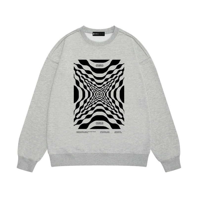 Purple Brand Sweatshirt Loose Crew Neck Sweater