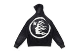 Hellstar Hoodie Vintage Distressed Crack Print