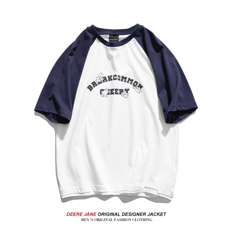 Men T-shirt Summer Cotton Short Sleeve T-shirt Men's Loose Casual