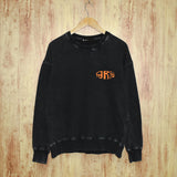 Purple Brand Distressed Sweatshirt Retro Vintage Crew Neck Sweater