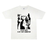 Rock Star T Shirt Singer Stevie Nicks Washed Distressed T-shirt Short Sleeve Men and Women Loose