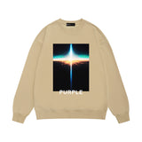 Purple Brand Sweatshirt Loose Crew Neck Sweater