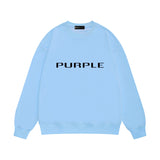 Purple Brand Sweatshirt Loose Crew Neck Sweater