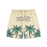Palm Angle Shorts Palm Angels Letter Printed Casual Shorts Men's and Women's Beach Pants