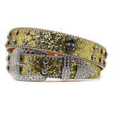 Hip-hop punk rhinestone belt punk style
