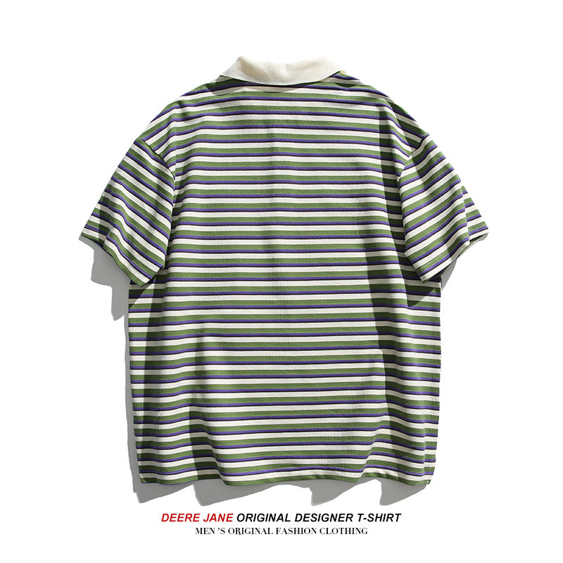 Men's T-Shirts Short-Sleeved T-shirt Men's Top Summer Polo Shirt
