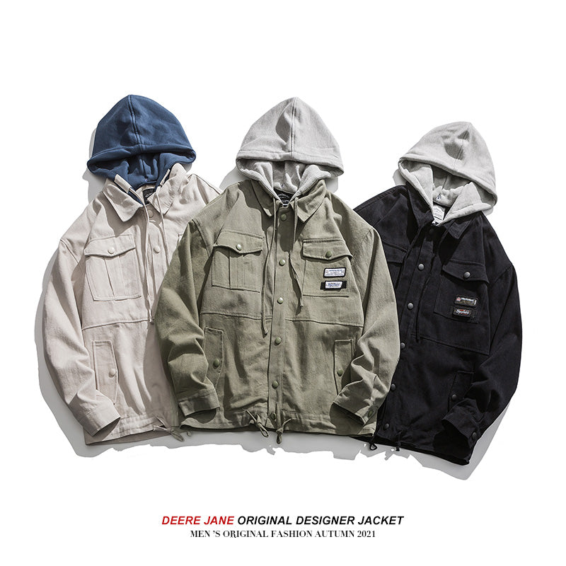 Men Jacket Coat Men Spring and Autumn Trends Handsome Casual All-Matching Clothes