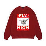Purple Brand Sweatshirt Loose Crew Neck Sweater