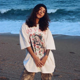 Men Vintage T-Shirts vintage Guns Band Printed Short Sleeves Loose American