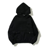 Kanye West Sunday Service Hoodie Vintage Fleece-Lined Hooded Multi-Pocket Thickened Hoodie