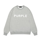Purple Brand Sweatshirt Loose Crew Neck Sweater