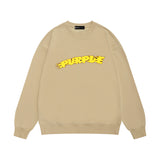 Purple Brand Sweatshirt Loose Crew Neck Sweater