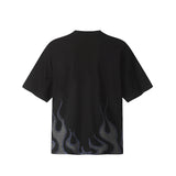 Men Vintage T-Shirts vintage Flame Vintage Short Sleeve Loose Casual Casual