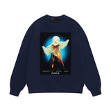 Purple Brand Sweatshirt Loose Crew Neck Sweater