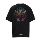 CHH Chrome Heart T Shirts Horseshoe Sanskrit Cross Color Hot Diamond Short Sleeve T-Shirt