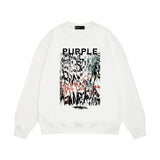 Purple Brand Sweatshirt Loose Crew Neck Sweater