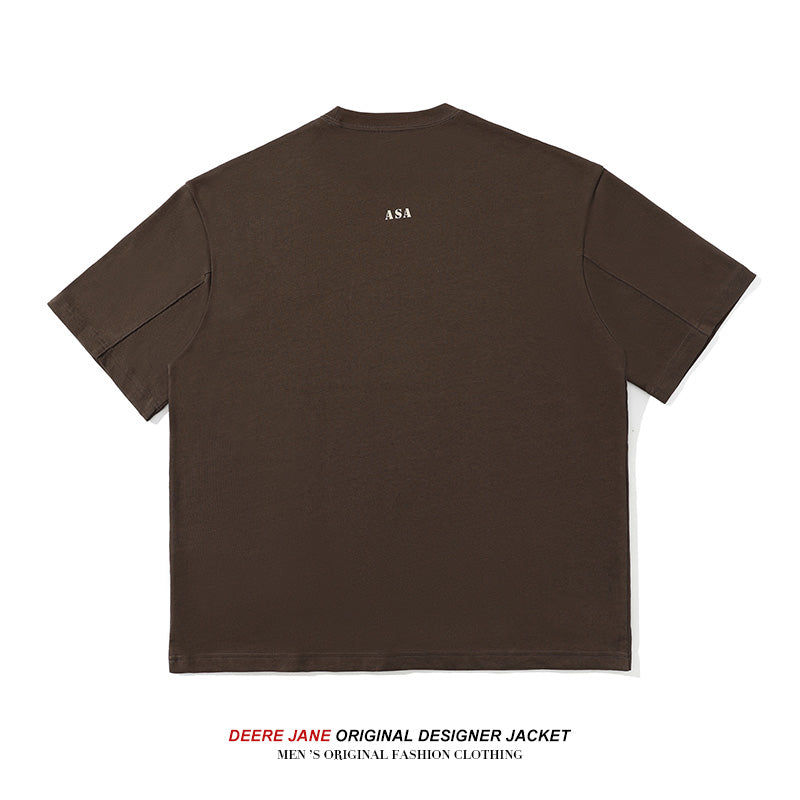 Men T-shirt Summer Cotton Short Sleeve T-shirt Men's Loose Half Sleeve