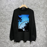 Purple Brand Long Sleeve T-Shirt Fashion Loose Long Sleeve Top