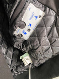 Off White Jacket Autumn/Winter OW Heavy Industry Embroidered Leather Down Cotton Baseball Jacket Jacket