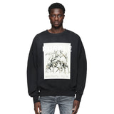 Purple Brand Distressed Sweatshirt Retro Vintage Crew Neck Sweater
