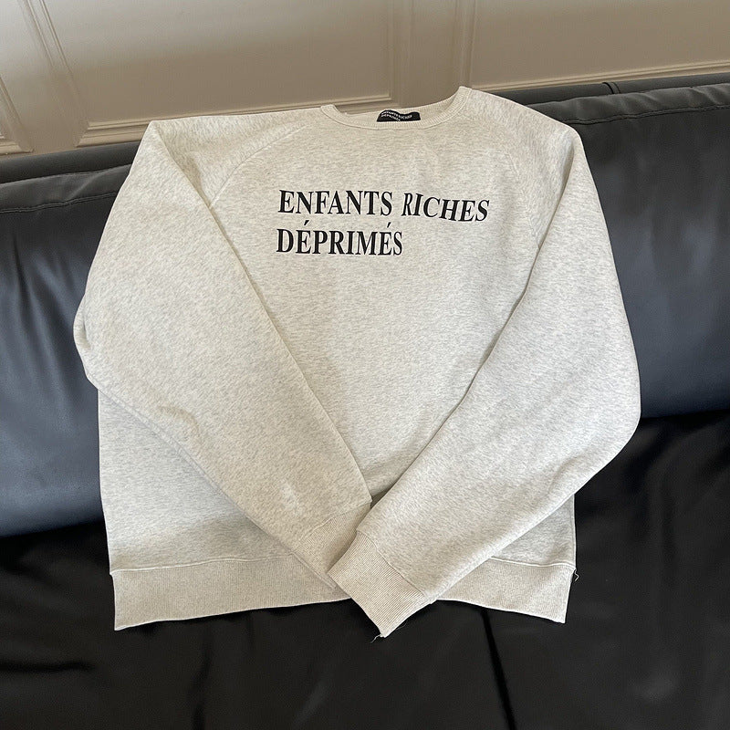 ERD Sweatshirt round Neck Sweater Autumn and Winter Loose Street