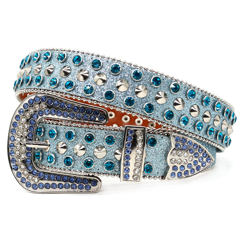 Hip-hop punk rhinestone belt punk style