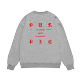 Purple Brand Sweatshirt Loose Crew Neck Sweater