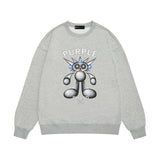 Purple Brand Sweatshirt Loose Crew Neck Sweater