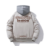 Men Vintage Jackets Jacket Embroidered Bomber Jacket Hooded Couple Baseball Uniform