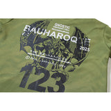 RRR123 Sweatshirt Bat Print Crew Neck Sweater