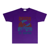 Rhude T Shirts Printed Trendy Pure Cotton