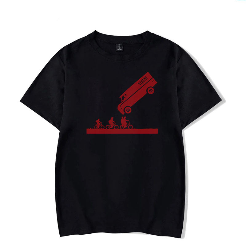 Stranger Things T Shirt Stranger-Things Digital Printed round Neck Short Sleeve T-shirt