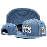 Trendy flat brimmed hat cartoon