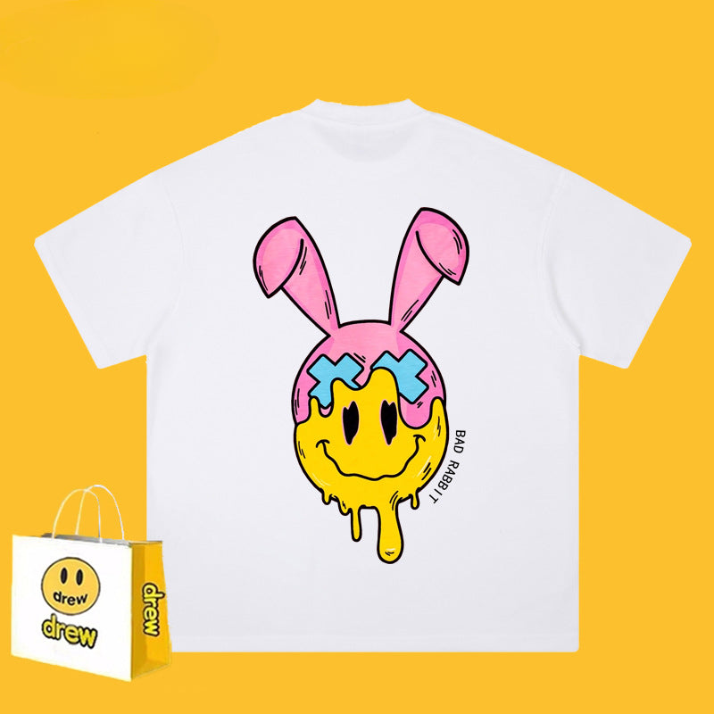Drew T Shirts Smiley T-shirt Rabbit Print