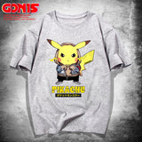 Men and Women Pokemon Pikachu T Shirt Pikachu Short Sleeve T-shirt