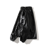 Shark Print Coat Spring And Autumn Fashion Brand Leather Jacket Youth Fashion Leather Jacket